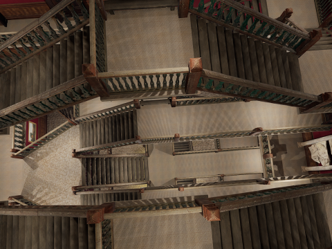 Victorian Elite Hotel 10 Storey Model 3D