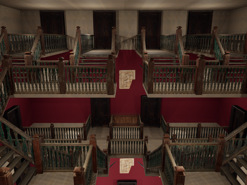 Victorian Elite Hotel 10 Storey Model 3D