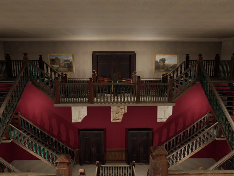 Hotel Elite vitoriano de 10 andares Modelo 3D