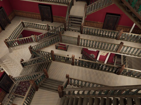 Hotel Elite vitoriano de 10 andares Modelo 3D