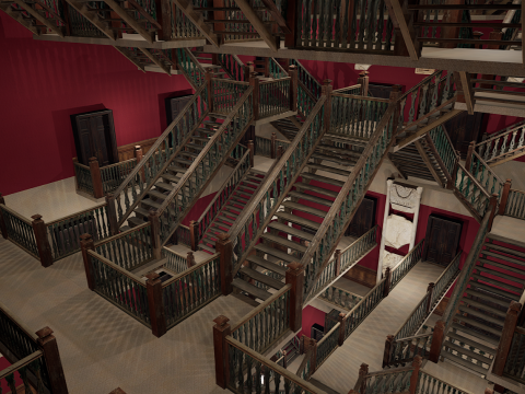 Victorian Elite Hotel 10 Storey Model 3D