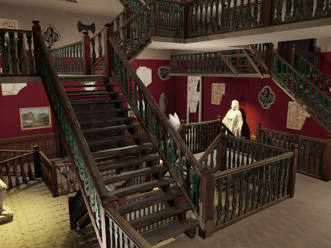 Victorian Elite Hotel 10 Storey Model 3D