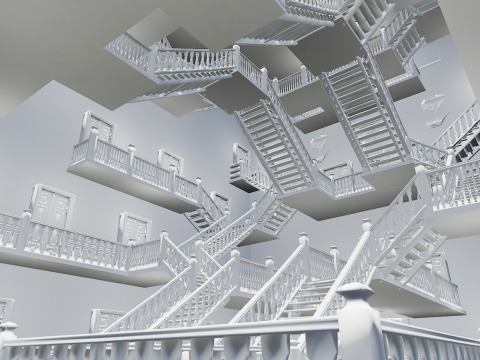 Victorian Elite Hotel 10 Storey Model 3D
