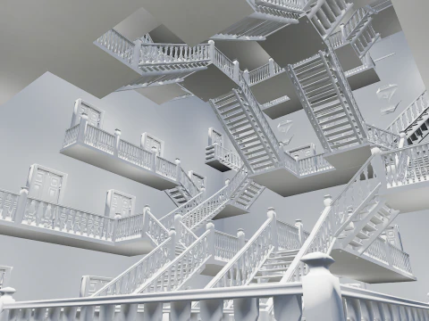 Hotel Elite vitoriano de 10 andares Modelo 3D