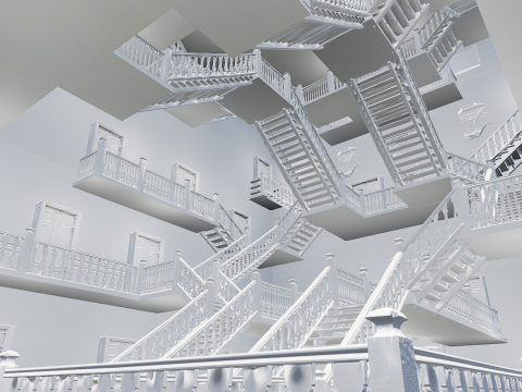 Victorian Elite Hotel 10 Storey Model 3D
