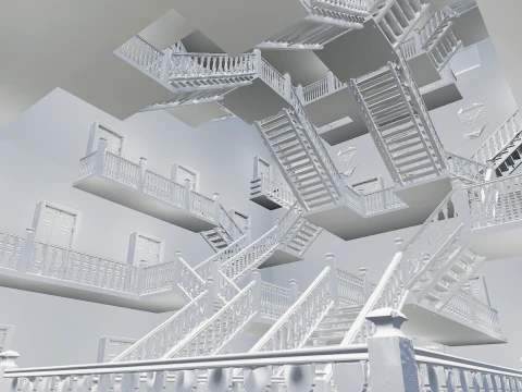 Hotel Elite vitoriano de 10 andares Modelo 3D