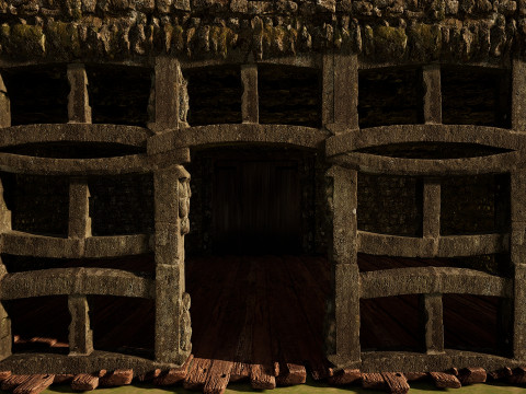 Medieval Fantasy House-Mansion-Manor-Hotel Modello 3D