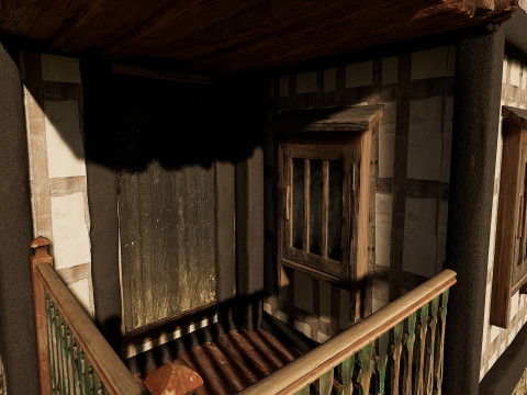 Medieval Fantasy House-Mansion-Manor-Hotel Modello 3D