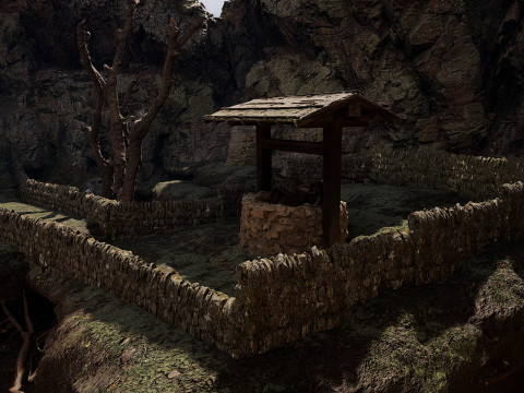 Abandoned Lonely Village House in the Forest 3D Model