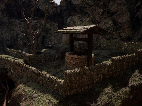 Abandoned Lonely Village House in the Forest 3D Model