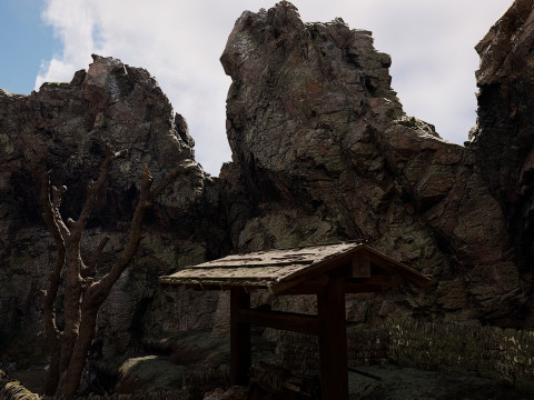 Abandoned Lonely Village House in the Forest 3D Model
