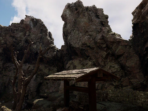 Abandoned Lonely Village House in the Forest 3D Model
