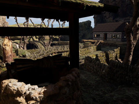 Abandoned Lonely Village House in the Forest 3D Model