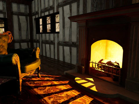 Abandoned Lonely Village House in the Forest 3D Model