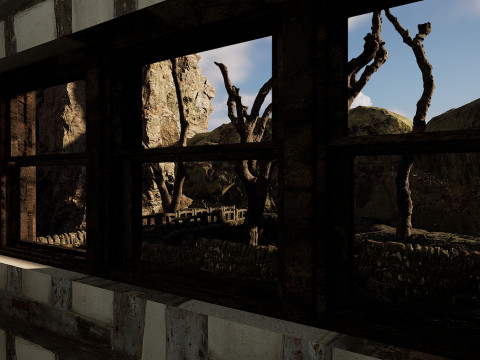 Abandoned Lonely Village House in the Forest 3D Model