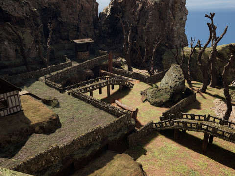 Abandoned Lonely Village House in the Forest 3D Model