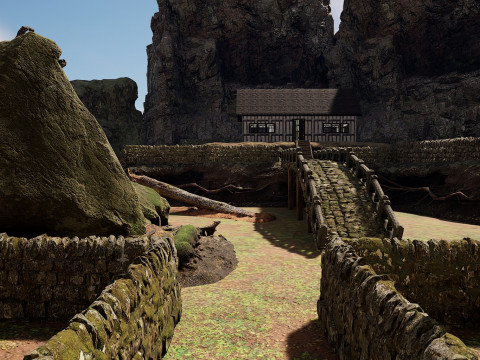 Abandoned Lonely Village House in the Forest 3D Model