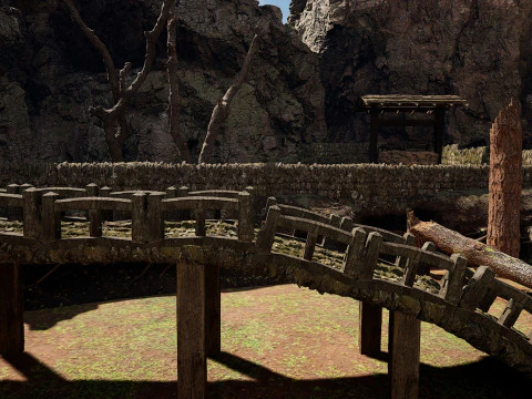 Abandoned Lonely Village House in the Forest 3D Model