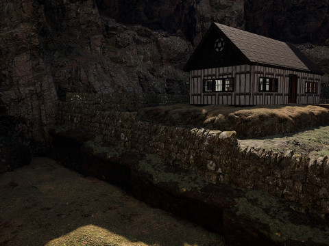 Abandoned Lonely Village House in the Forest 3D Model