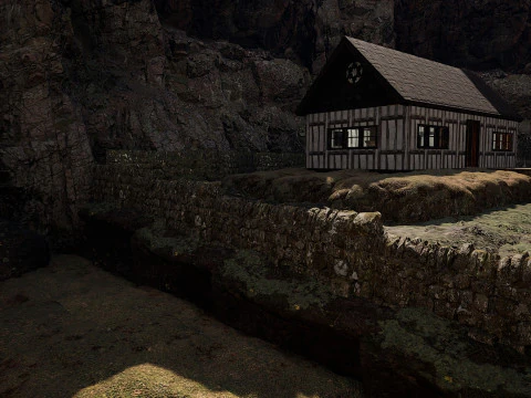 Abandoned Lonely Village House in the Forest 3D Model