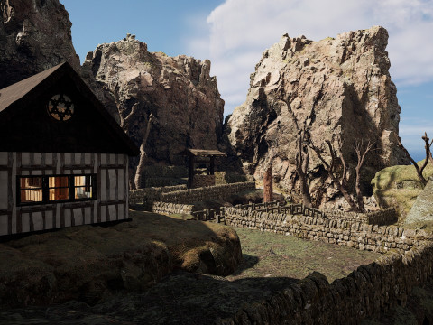 Abandoned Lonely Village House in the Forest 3D Model