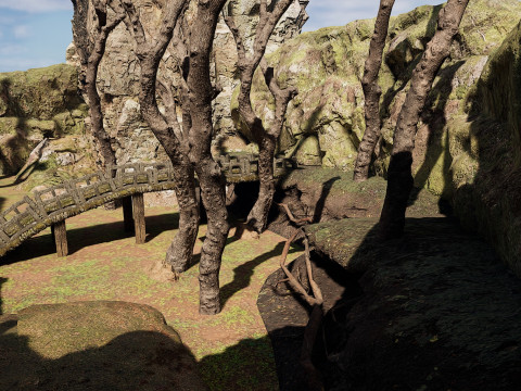Abandoned Lonely Village House in the Forest 3D Model