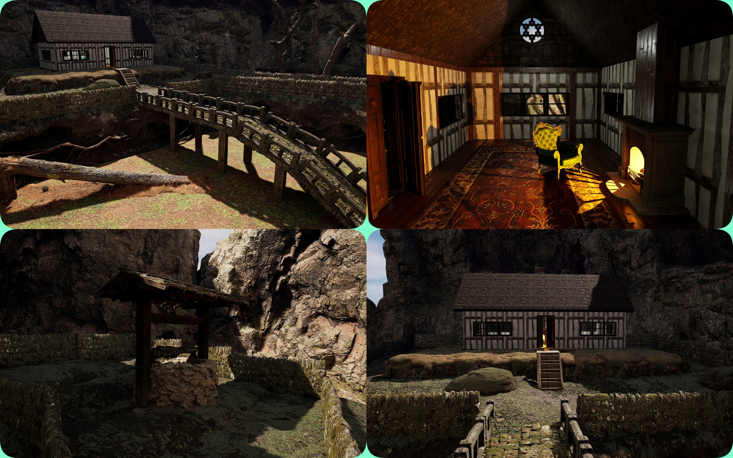 Abandoned Lonely Village House in the Forest 3D Model .c4d .max .obj .3ds .fbx .stl .blend 