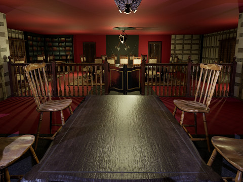 Three Storey House Interior Exterior 3D 모델