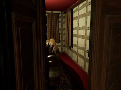 Three Storey House Interior Exterior 3D 모델