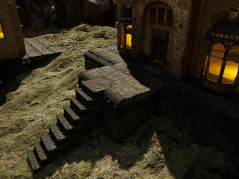 Ancient Temple on Top of Mountains Modèle 3D