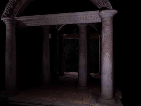 Ancient Temple on Top of Mountains Modèle 3D