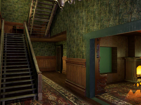 Victorian Mega House 3D Model