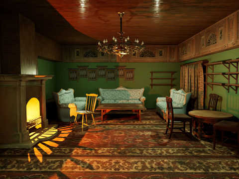 Victorian Mega House Model 3D