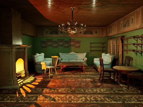 Victorian Mega House 3D Model