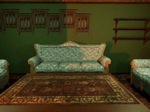 Victorian Mega House Model 3D