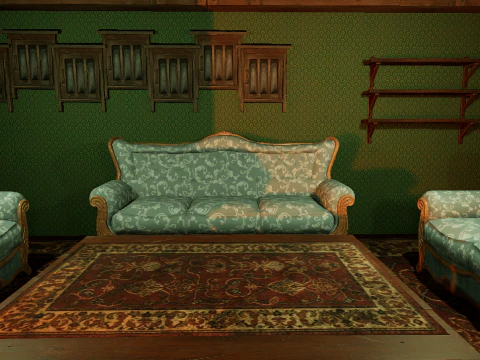 Victorian Mega House 3D Model