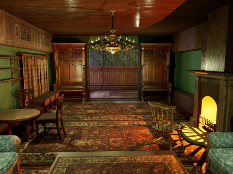 Victorian Mega House 3D Model