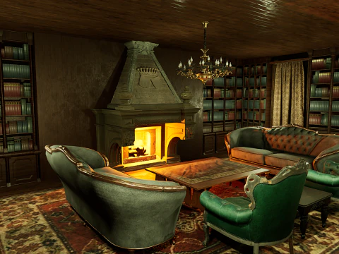 Victorian Mega House 3D Model