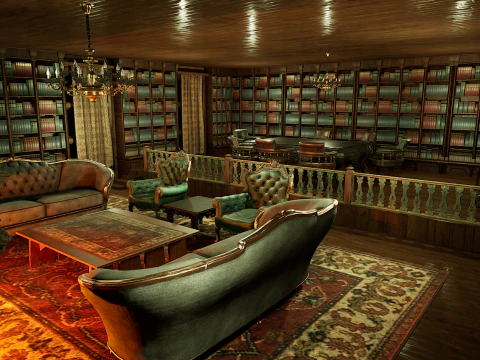 Victorian Mega House 3D Model