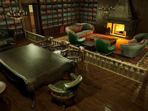 Victorian Mega House 3D Model