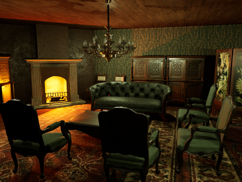 Victorian Mega House Model 3D