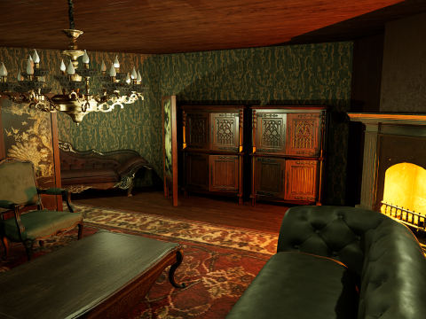 Victorian Mega House Model 3D