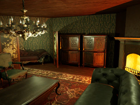 Victorian Mega House 3D Model
