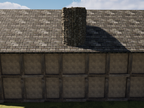 Fantasy Medieval Tavern Exterior-Interior Modelo 3D