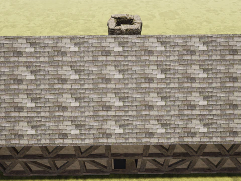 Fantasy Medieval Tavern Exterior-Interior 3D Model