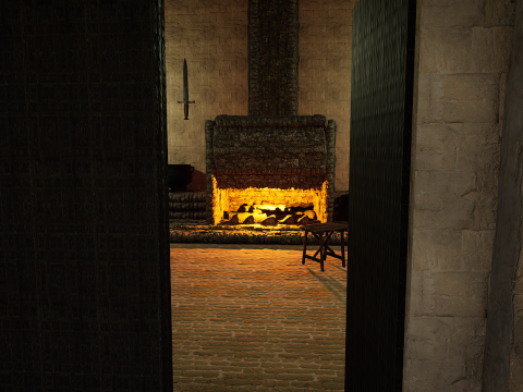 Fantasy Medieval Tavern Exterior-Interior Modelo 3D