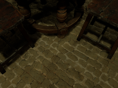 Fantasy Medieval Tavern Exterior-Interior Modelo 3D