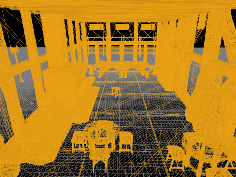 Fantasy Medieval Tavern Exterior-Interior Modelo 3D