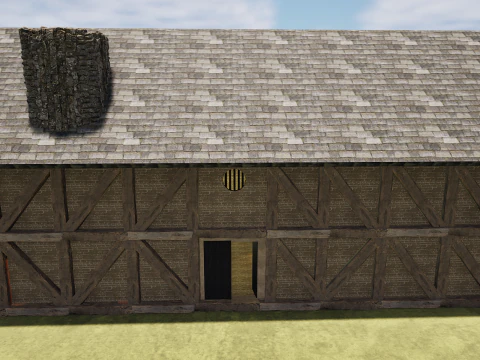 Celtic Medieval 2 Rooms Fantasy Tavern 3D Model
