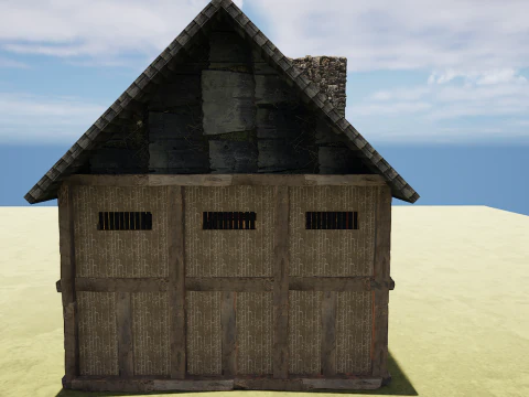 Celtic Medieval 2 Rooms Fantasy Tavern 3D Model